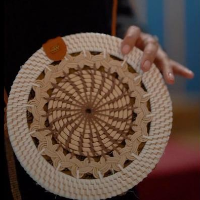 Nature's Elegance: Rattan Bag for Women by Sky Cashmere Bag 02